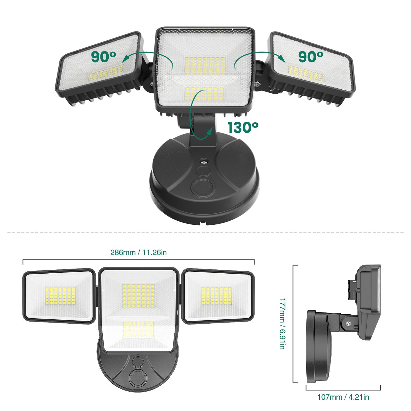 Omibee 70W Outdoor LED Flood Lights - Model OEE22D60C