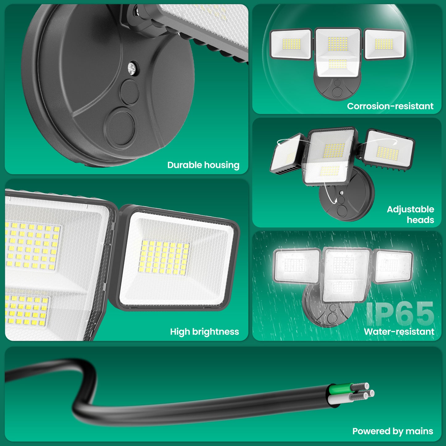 Omibee 70W Outdoor LED Flood Lights - Model OEE22D60C