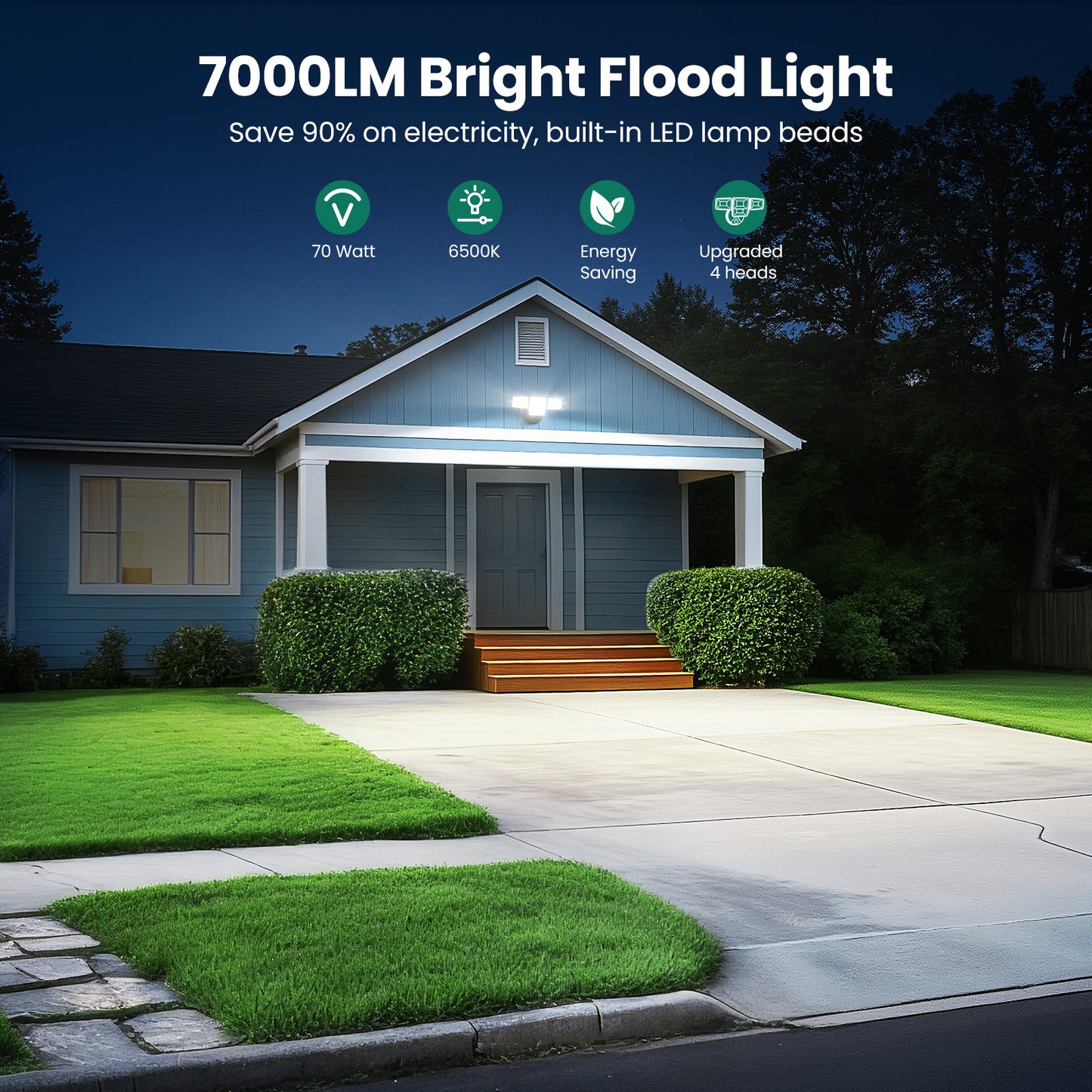 Omibee 70W Outdoor LED Flood Lights - Model OEE22D60C