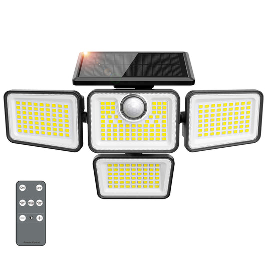 Omibee 4 Heads Solar Motion Light