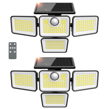Omibee 4 Heads Solar Motion Light