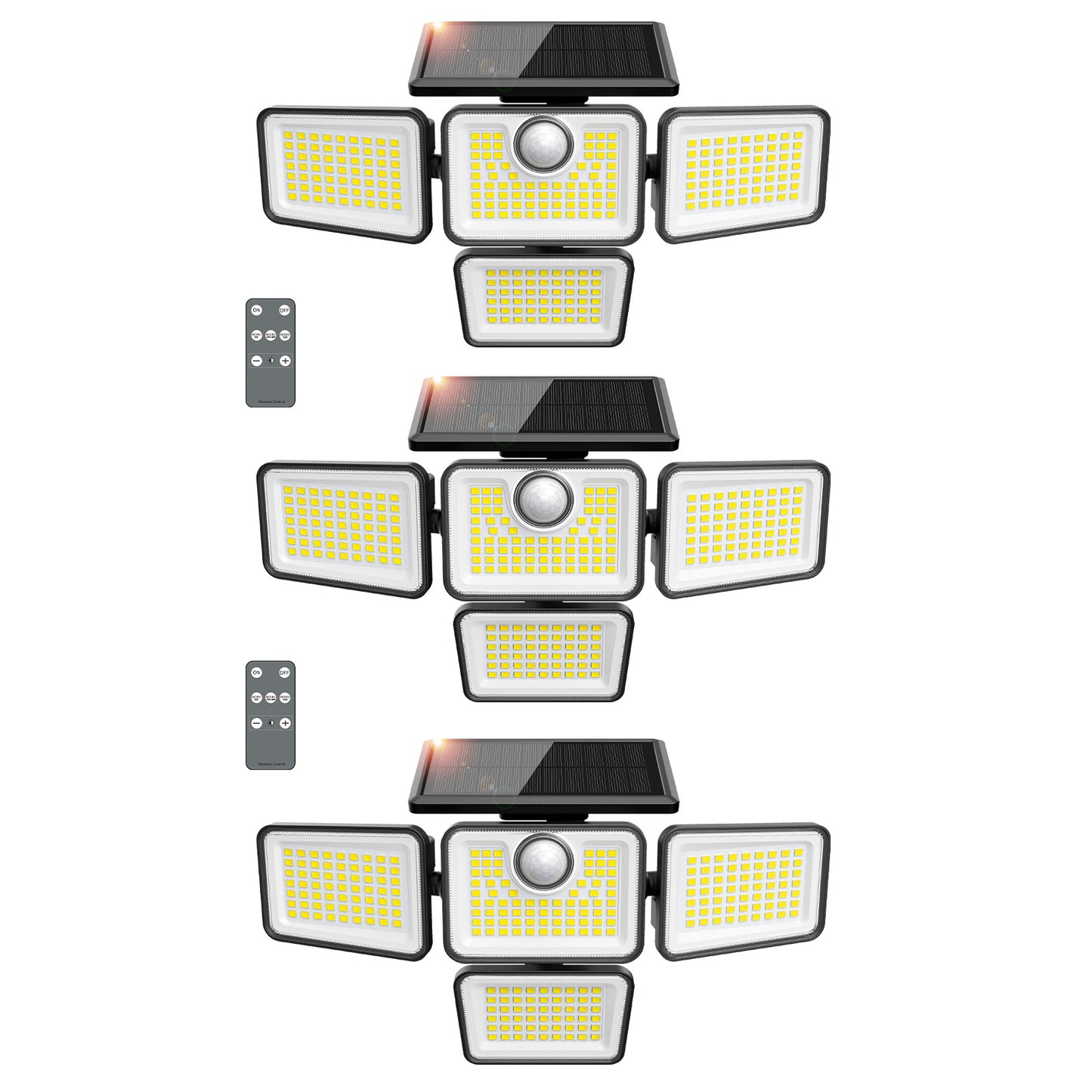 Omibee 4 Heads Solar Motion Light