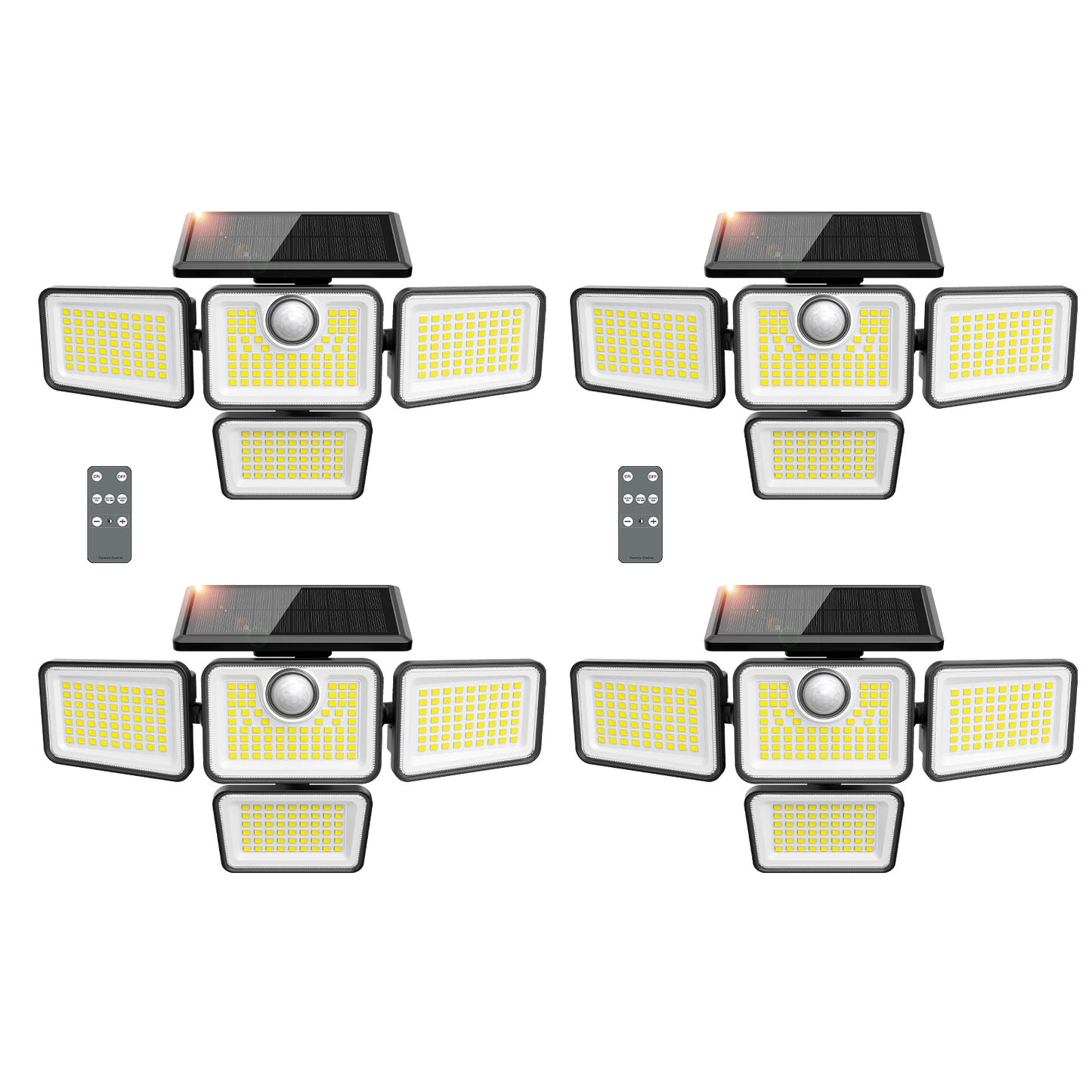 Omibee 4 Heads Solar Motion Light