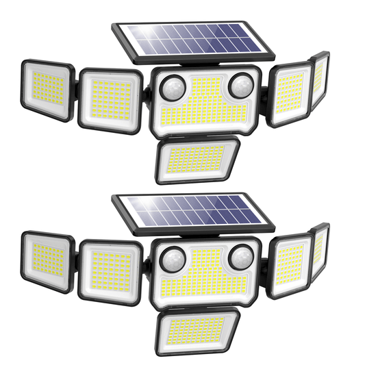 Omibee 3000LM 6-Head Outdoor Solar Lights
