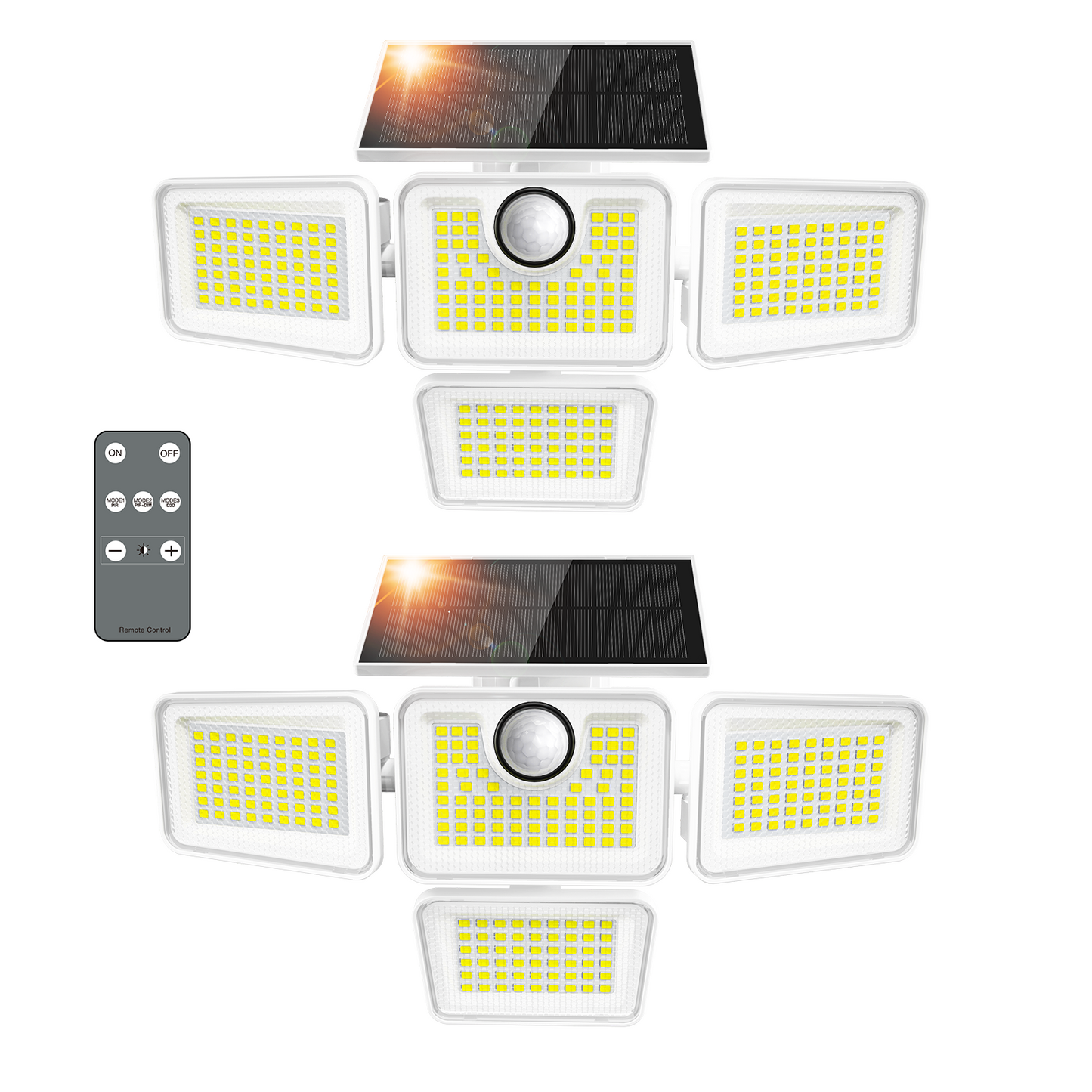 Omibee 4 Heads Solar Motion Light
