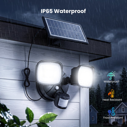 Omibee 36W Dual Heads Solar Motion Sensor Light