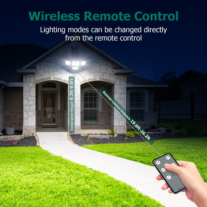 Omibee 4 Heads Solar Motion Light