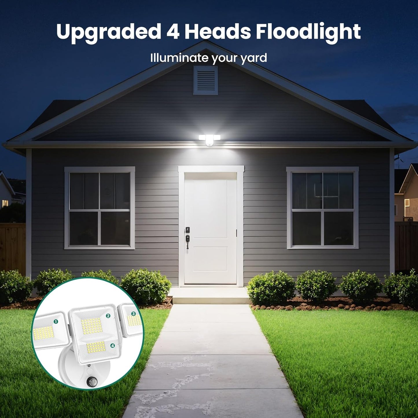 Omibee 70W Dusk to Dawn LED Flood Lights