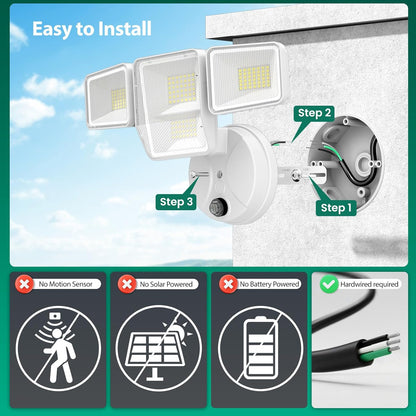 Omibee 70W Dusk to Dawn LED Flood Lights