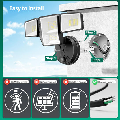 Omibee 70W Outdoor Dusk to Dawn LED Flood Lights